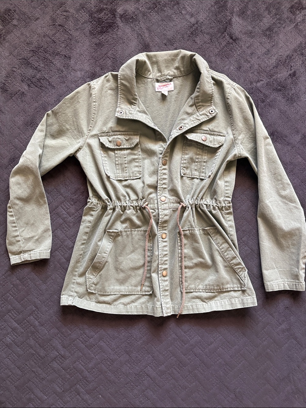 Arizona Jean Company Olive Utility Drawstring Jacket